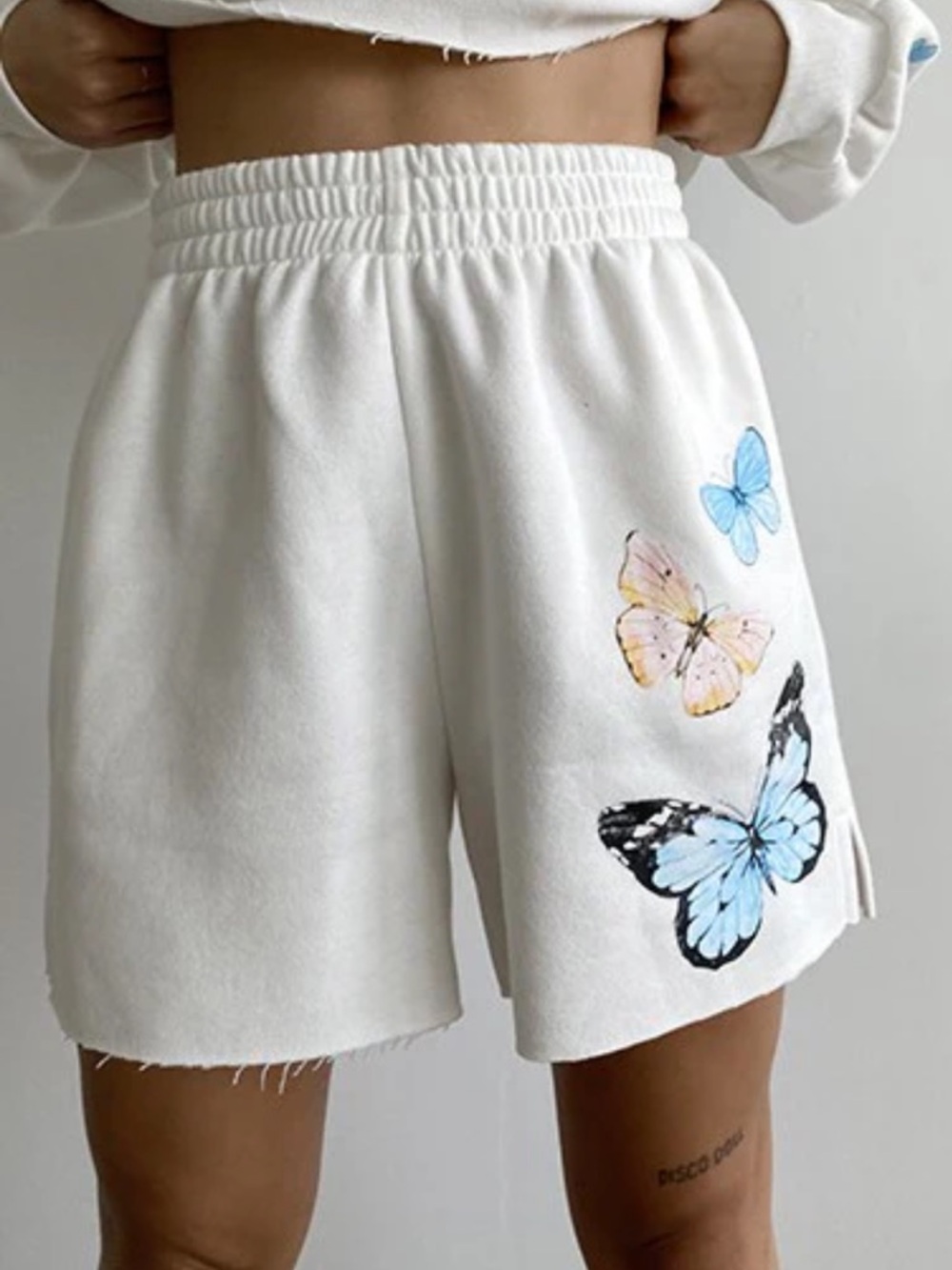 NEW Butterfly Appliqué Sweat Shorts
